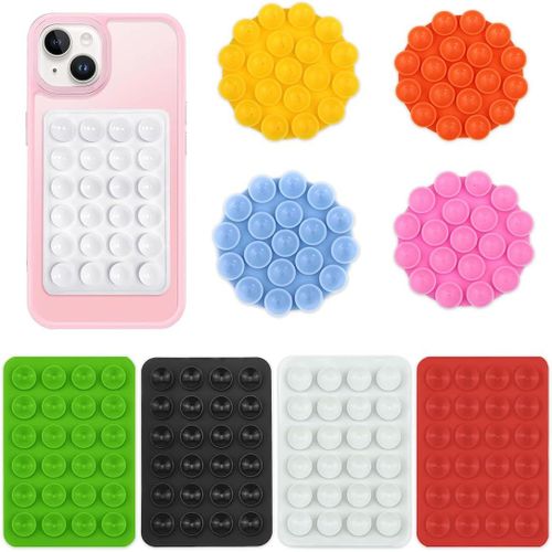 Pack De 4 Ventouses En Silicone Pour Tous Les Modèles De Téléphones,Support De Téléphone Antidérapant Pour Selfies Et Vidéos,Mains Libres,Durable Et Facile À Utiliser