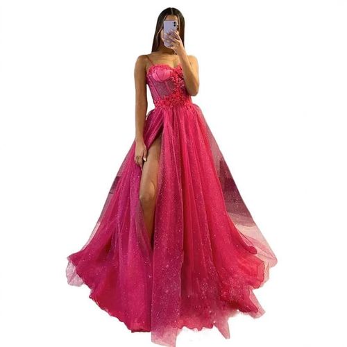 Vaporisateur Argent Artisanal Robes De Soirée Femmes Banquet Noir Département Dos Nu Robes Fendues Hautes