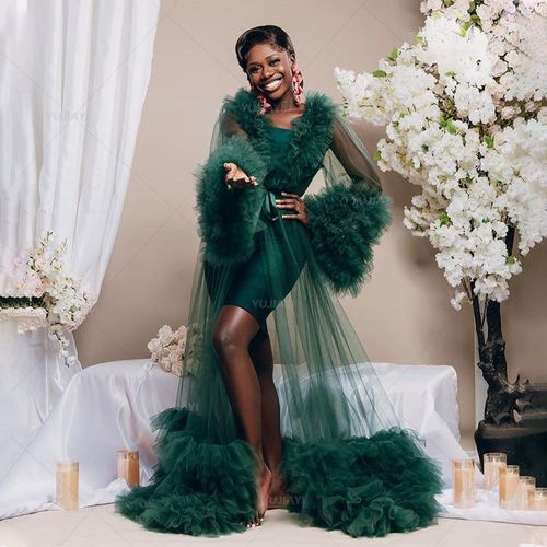 Robes De Bal De Mariage Shooting Robes En Tulle Duveteuses Robes De Fête De Mariage De Maternité Pyjamas De Boudoir De Mariage De Maternité