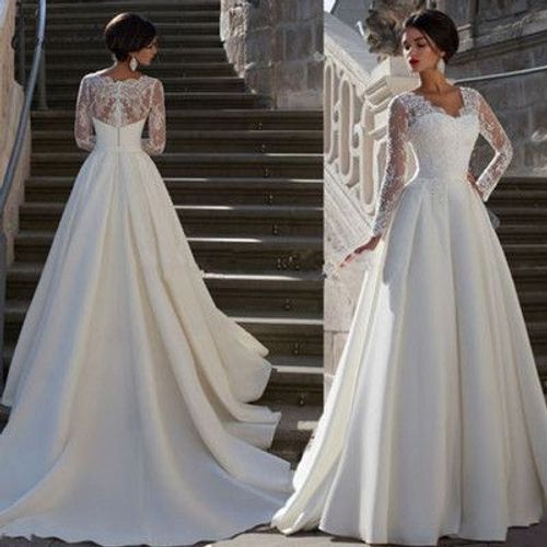 Robe De Mariée À Collier En Forme De C?ur Robe De Mariée De Luxe À La Cour Robe De Mariée À Traîne Robe De Mariée Grande Taille