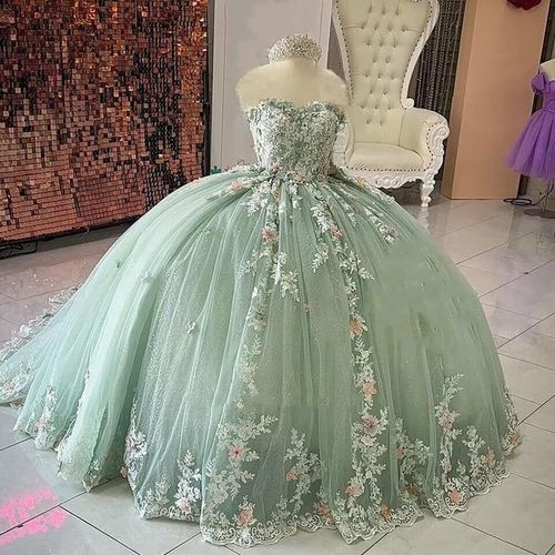 Robe De Soirée Robe Fourreau Bar Mitzvah Robe Princesse Robe Stéréoscopique Applique Fleur Performance Robe De Bal