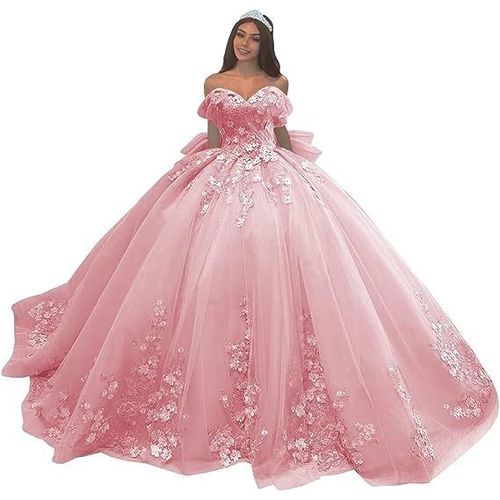 Robe De Soirée Fourreau Épaule Poitrine Stereoscopic Flower Colourful Wedding Dresses Party Performance Brigade