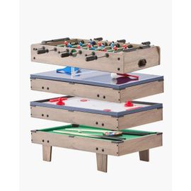 Table de Hockey sur Air-VEVOR-82 cm-4 en 1 Table de Jeu Combo-Table de Combinaison Multiple avec Hockey-pour Famille et Bureau