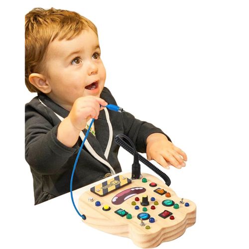 Busy Board Montessori Led Et Interrupteurs Bebe Busy Board Pour Enfant Âge 1 2 3 4 Ans, Jouets Sensoriels Pour Enfants Autistes Activités Wooden Tableau Sensoriel Jouets Les Cadeaux