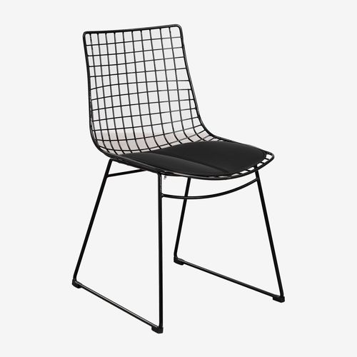 Pack De 2 Chaises De Salle À Manger En Acier Renee Noir