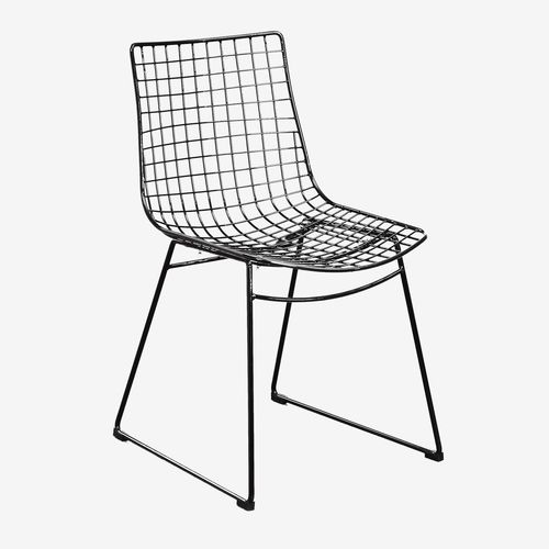 Pack De 4 Chaises De Salle À Manger En Acier Renee Noir