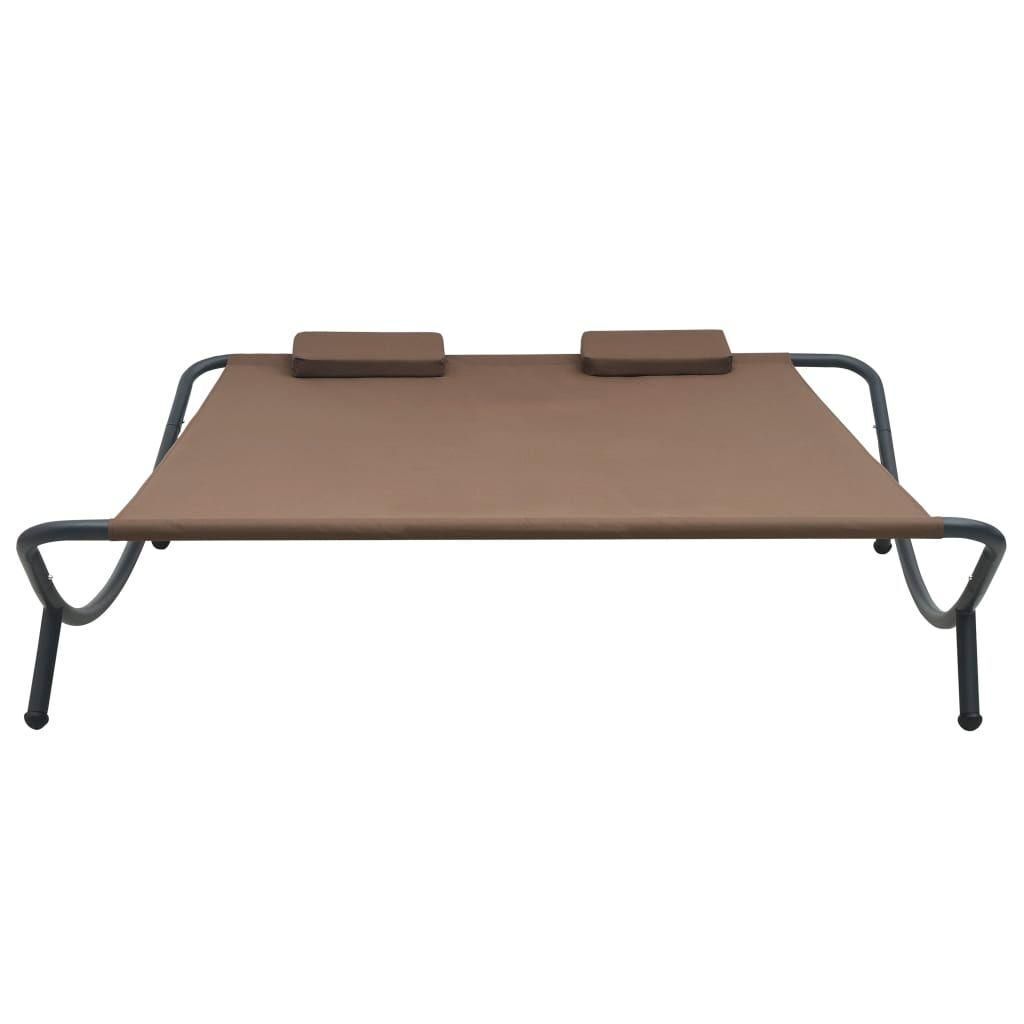 Chaise Longue D'ext�rieur Tissu Marron - 9