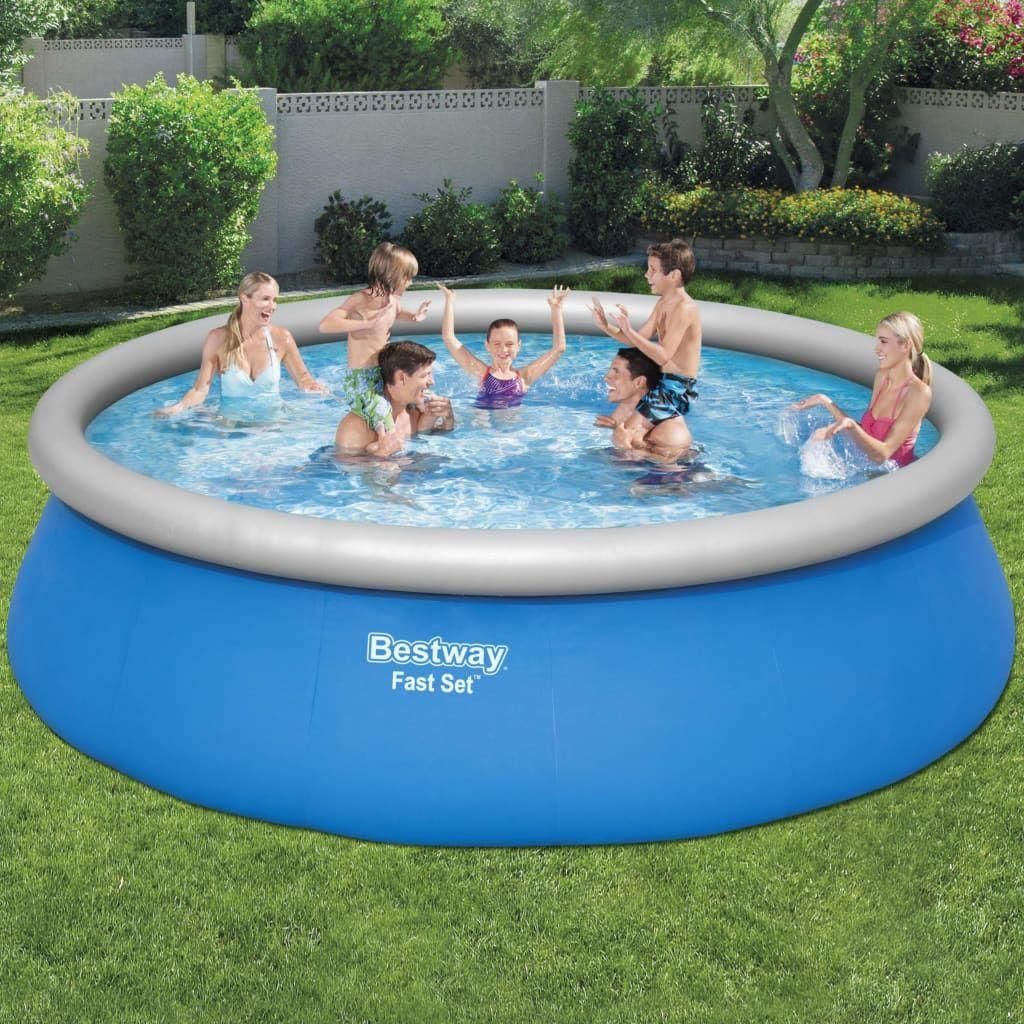 Bestway - Fast Set - Piscine gonflable avec pompe de filtration et échelle ... - 2
