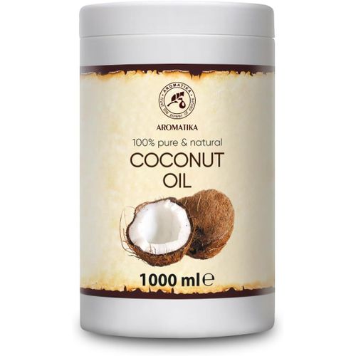 Huile De Coco Pressée À Froid 1000ml - Cocos Nucifera - Huile Végétale - Pressée À Froid - Non-Raffiné - Soins Du Vi - Huile Pour La Peau - Huile Pour Le Corps - Soin Peaux Sèches Cheveuxrri[X338]