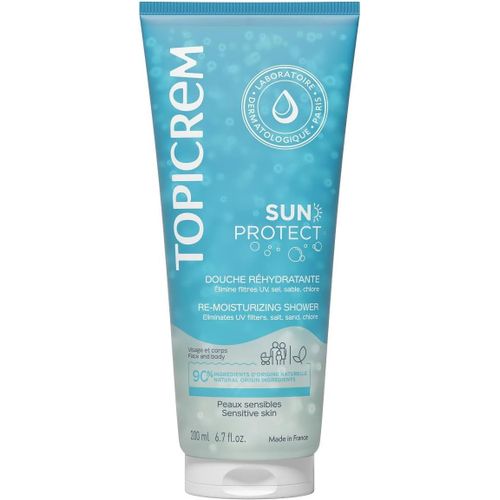 - Sun Protect, Douche Réhydratante - Nettoie, Hydrate, Nourrit, Apa La Peau, Élimine Les Résidus De Protection Solaire - Soin Peaux Sensibles - Gel Douche Après-Soleil - 200 Ml[X206] 
