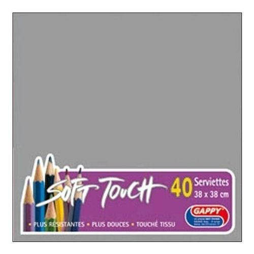 Serviette Soft Touch Acier 38 CM X40