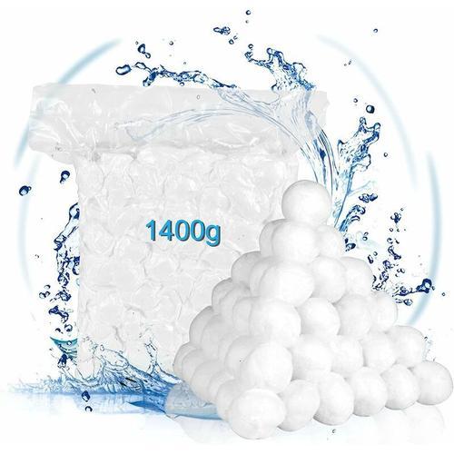 1400 g Boules de Filtre de Piscine Équivalent à 50 kg de Filtre à Sable Balle Filtrante Piscine Convient à Divers Systèmes de Filtration de Piscine