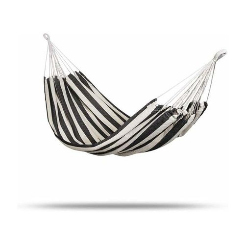 Hamac De Jardin Noir Et Blanc Hamac En Toile Hamac Balançoire Épaissi Camping Décontracté Simple Avec Sac En Nylon