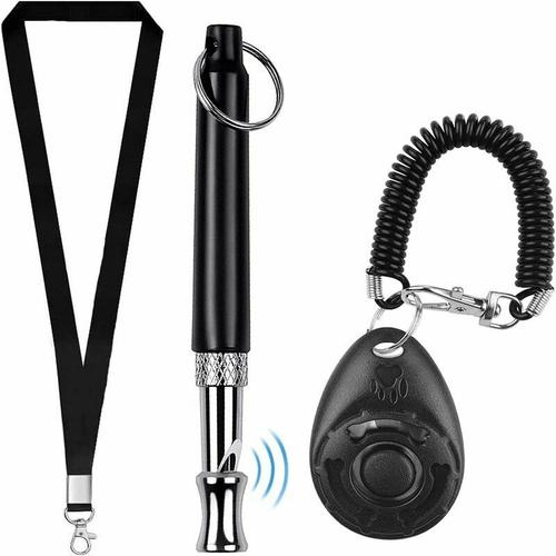 Sifflet Ultrason Chien Anti Aboiement Et Clickers Training, Sifflet Rappel Chien Pour Treat And Training Éducation