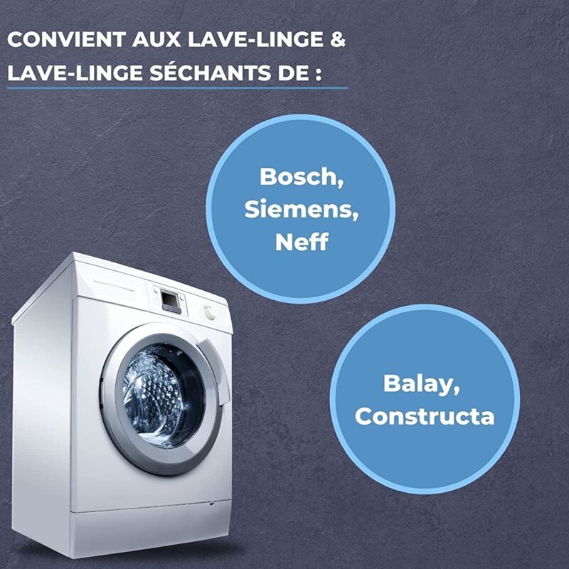 Tamis filtre  charpie pour lave linge et sche linge I Pic... - 4