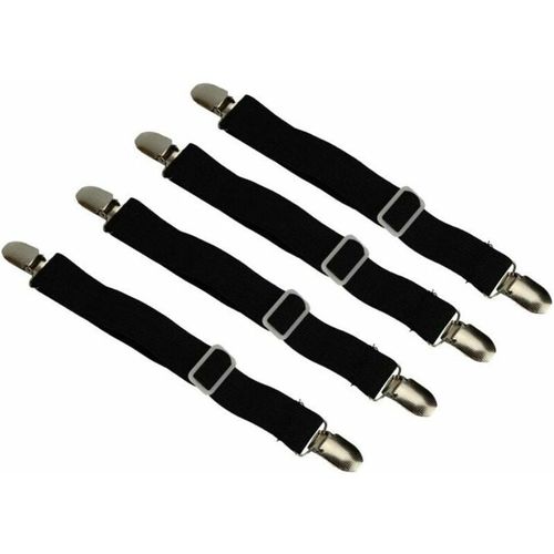 Fixe-Draps Ajustables,Lot De 4 Tendeur Drap Housse Lit Drap Réglable,Tendeurs De Maintien,Convient À Tous Lits Et Matelas