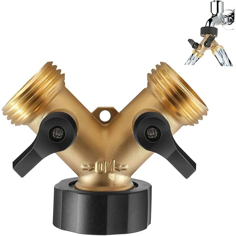 Raccord en Y, raccord de tuyau, double robinet pour lave-lin...