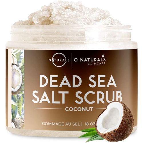 Gommage Corps Exfoliant Au Sel De La Mer Morte Ultra Hydratant Noix De Coco - 510g - Vi , Pieds - Pour Tous Types De Peaux - Soins Par Onaturals[X22]