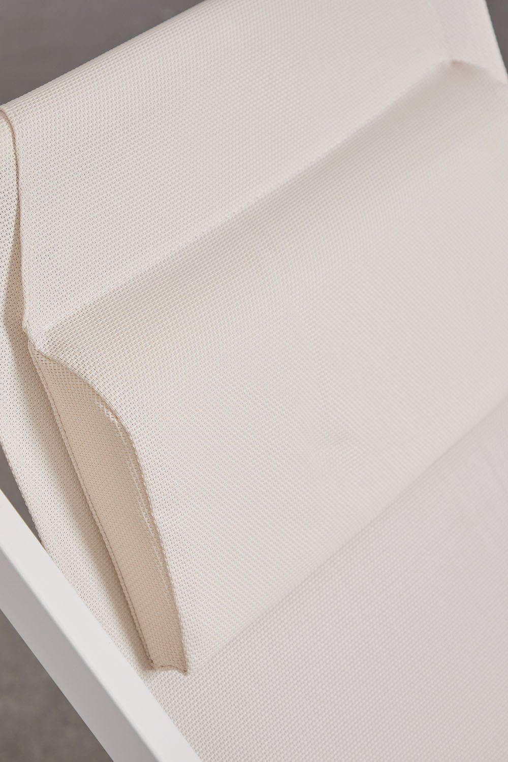 Hamac Pliant Jensy Avec Coussin En Acier Blanc - 6