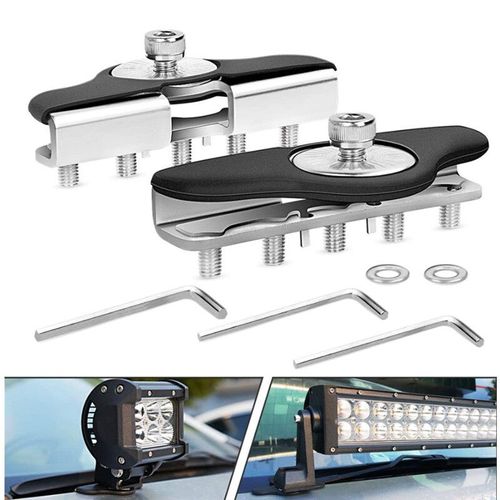 Lampe De Travail Universelle En Métal Pour Capot De Moteur De Voiture,Support De Pince,Support De Montage,Support De Pince,Support De Lumière,Support De Camion,Suv Tout-Terrain,Promp - Type Black C