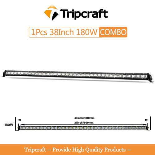 Projecteur De Lumière Led 7 Pouces 72w,2 Pièces,Rampe De Conduite,Faisceau Lumineux,Lampe Automatique,Pour Camion Tout-Terrain,Bumosquito,4x4,12v,24v - Type 38in 180w Combo