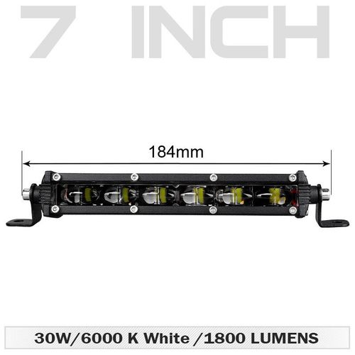 Barre lumineuse LED 6D pour conduite automatique,feu antibrouillard pour Niva Lada 4x4 SUV RL 12V 24V,7 en effet 13 en effet 20 en effet 26 en effet 32 pouces - Type 1pc 7 Inch