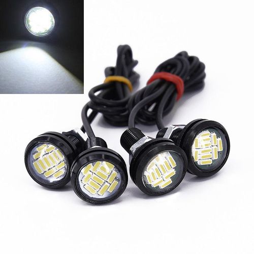 Feux De Travail De Voiture À Led Blanches Drl,Feux De Jour,Lampe De Secours,Remplacement Des Barrage,Accessoires De Voiture,Pièces,12v,15w,4 Pièces