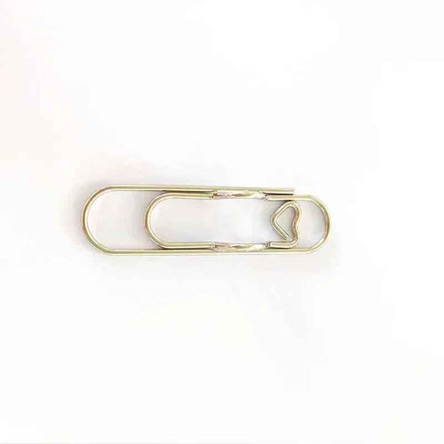 Trombone En Métal Multifonctionnel,Porte-Stylo,Trombones Fixes,Journal,Document,Cahier,Épingle,Accessoires De Poche,Vente En - Type Silvery
