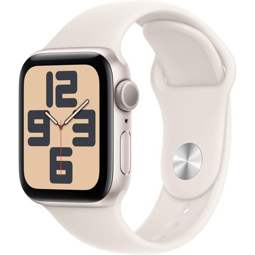 Watch Se(2¿ Génération)40 Mm Gps Montre Connectée Avec Boîtier En Aluminium Lumière Stellaire Et Bracelet Sport Lumière Stellaire(S/M). Suivi Activité Et Sommeil,Détection Accidents