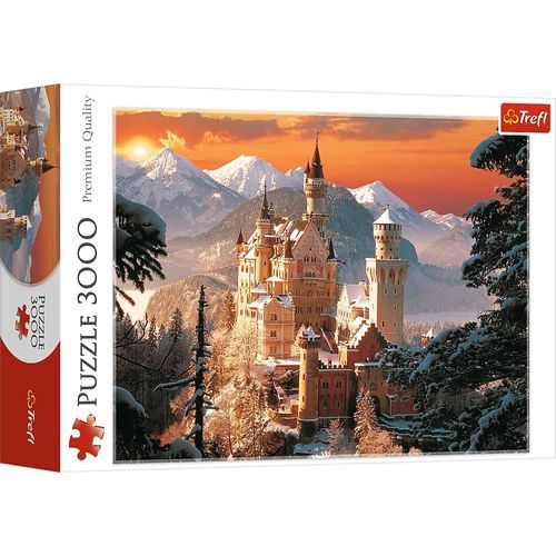 3000 Pièces Qualité Premium Pour Adultes Et Enfants À Partir De 15 Ans Puzzle,Tr33025,Château D'hiver De Neuschwanstein