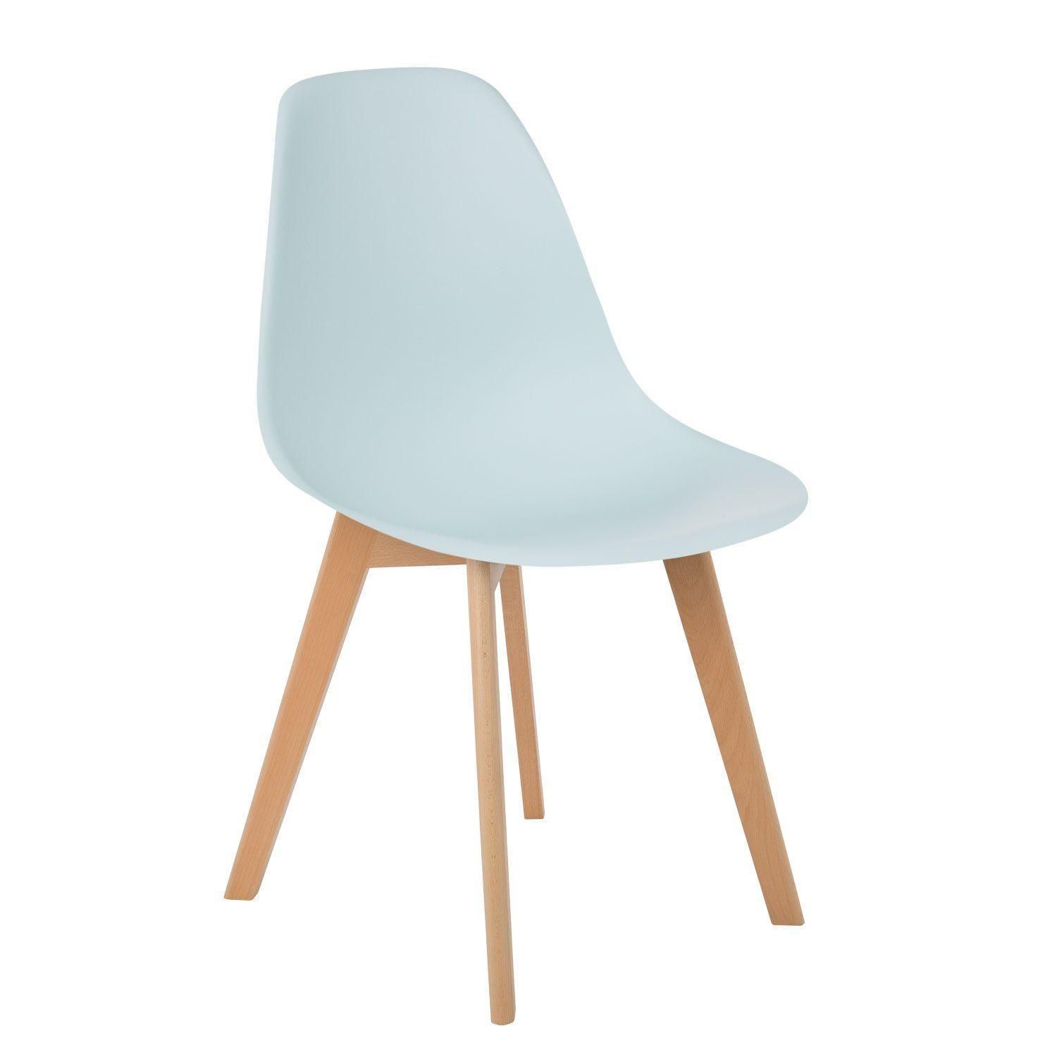 Chaise De Salle � Manger Nordique Scand Bleu Eau