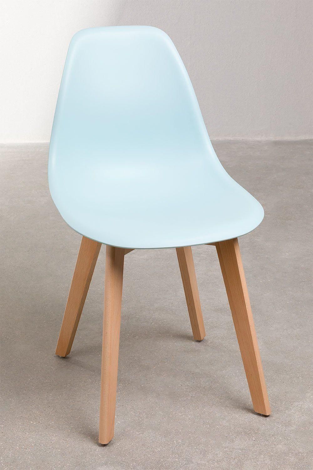 Chaise De Salle � Manger Nordique Scand Bleu Eau - 3