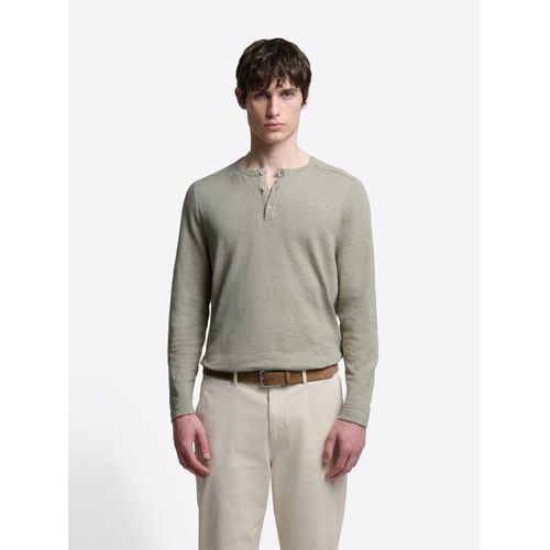 Pull Col Tunisien En Coton Bio - Tilleul - M