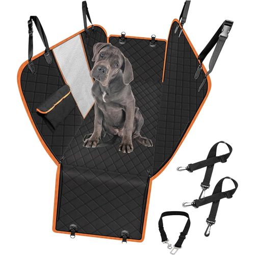 Housse De Siège Auto Pour Chien,Housse Arrière De Voiture Pour Animaux Domestiques,Housse De Siège Auto Pour Chiens,Imperméable Anti-Rayures Et Antidérapante Noire,Couverture De Protection Pour