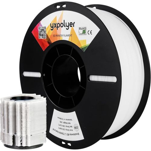 Matériaux De Support:Filament Breakaway Support 1 Kg-Matériau De Support Pour Pla Petg,Abs,Nylon,Asa,Pc,Pps,Filament D'Imprimante 3D Non Soluble Dans L'Eau-1,75Mm-Facile À Enlever