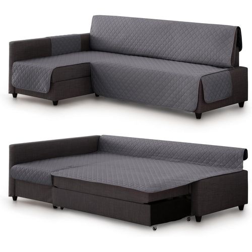 Houssematelassée Compatible Avec Canapé Lit D'angle Friheten De Ikea De Couleur Grise-Protection,Confort Et Style En Un Seul Produit