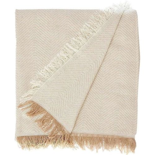 Foulard Polyvalentmartina Home Spiga,80% Coton,20% Polyester,Brut/Beige 180lx130 W