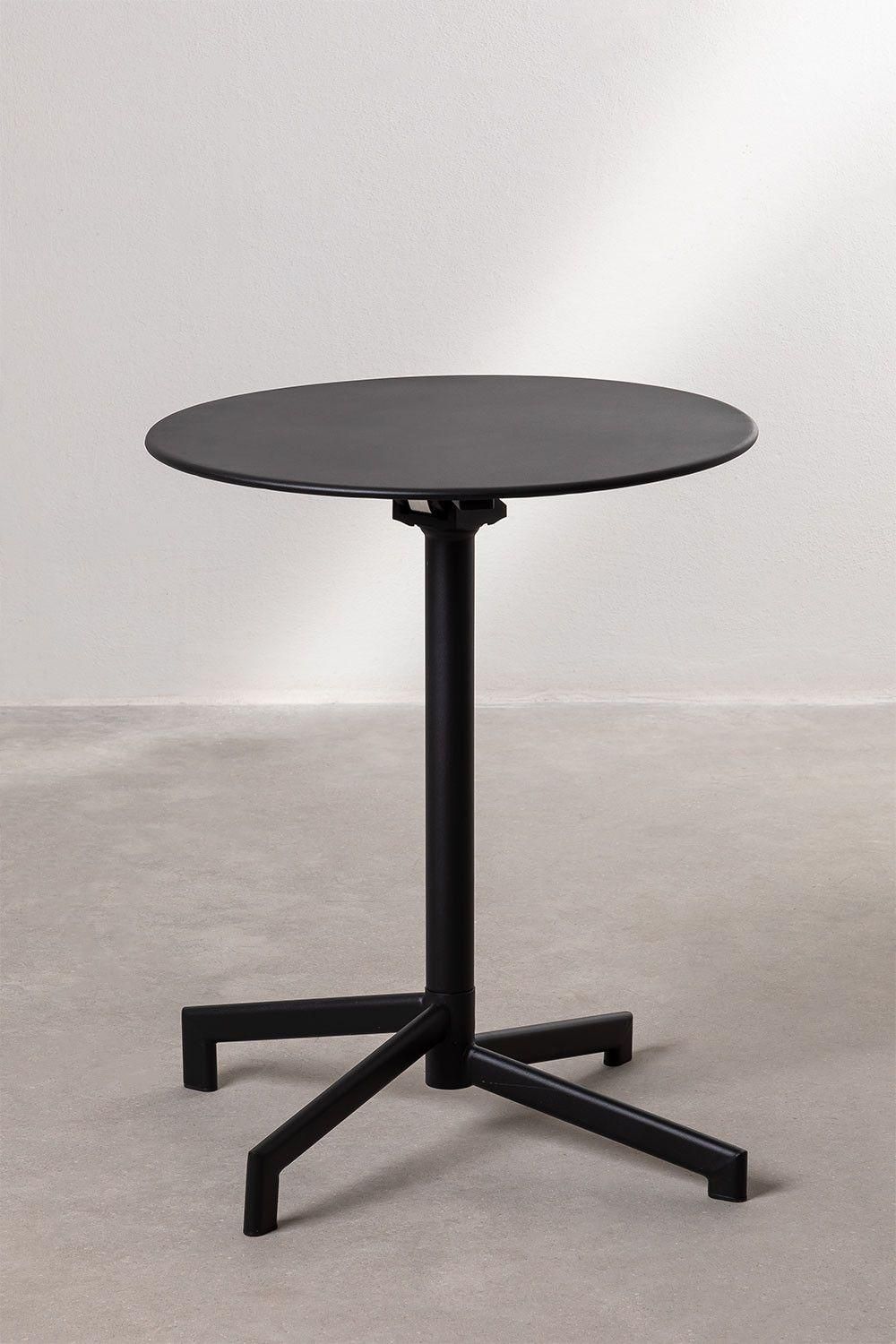 Table De Bar Pliante Et Transformable En 2 Hauteurs En Acier (59,5 Cm) Del... - 4