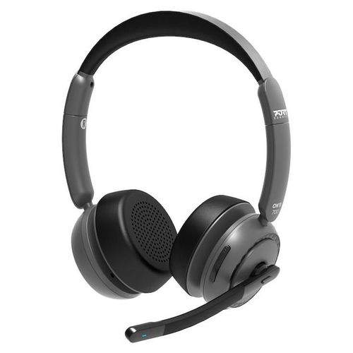PORT Connect ON'R 700 - Micro-casque - sur-oreille - Bluetooth - filaire, sans fil - Suppresseur de bruit actif - USB-A