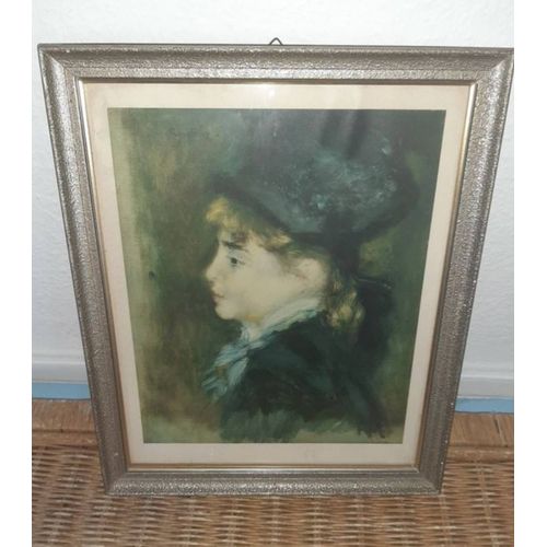 Tableau Imprimé Portrait La Petite Marie Renoir