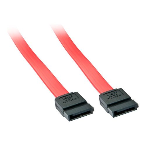 Lindy - Câble SATA - Serial ATA 150/300/600 - SATA pour SATA - 70 cm - rouge