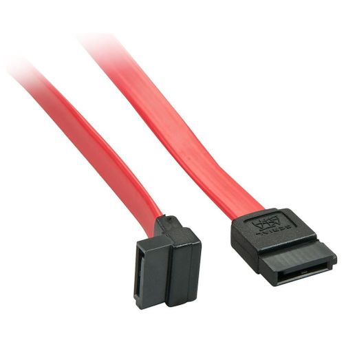 Lindy - Câble SATA - Serial ATA 150/300/600 - SATA pour SATA incliné - 20 cm - rouge