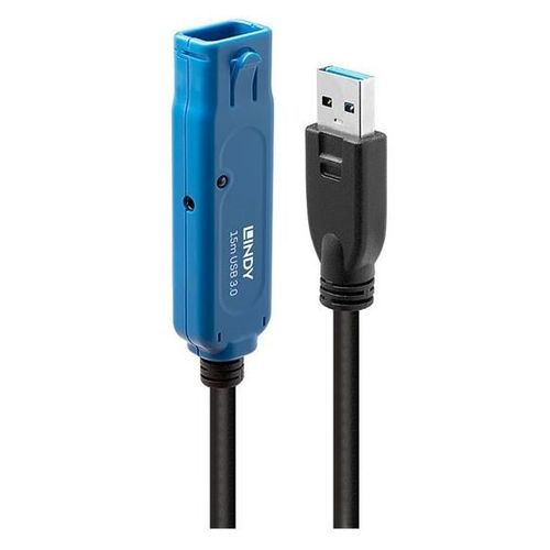 Lindy Pro - Rallonge de câble USB - USB type A (M) pour USB type A (F) verrouillé - USB 3.1 Gen1 - 15 m - actif