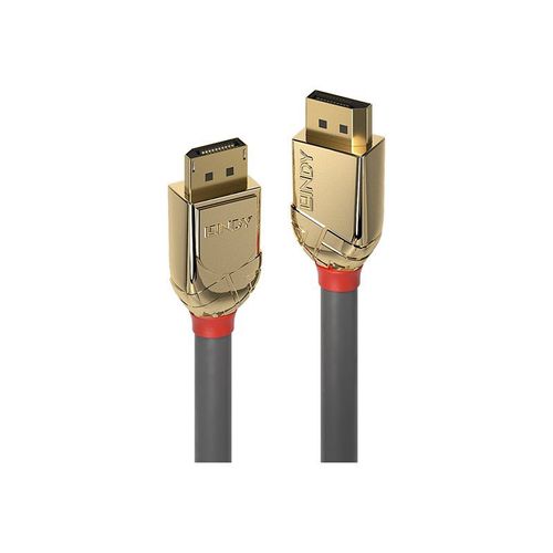 Lindy Gold - Câble DisplayPort - DisplayPort (M) pour DisplayPort (M) - DisplayPort 1.2 - 7.5 m - support 4K - gris