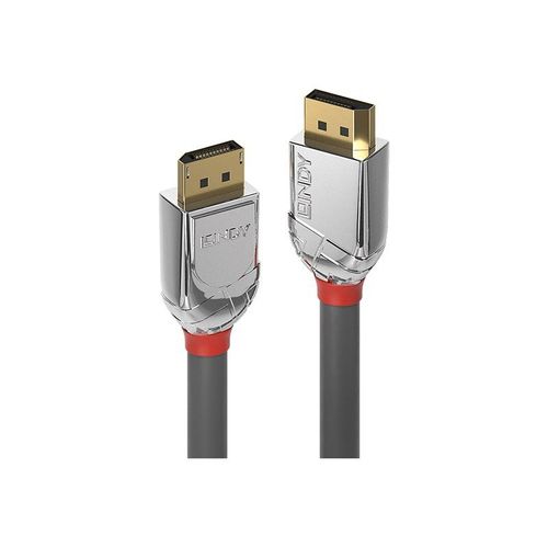 Lindy CROMO - Câble DisplayPort - DisplayPort (M) pour DisplayPort (M) - DisplayPort 1.2 - 3 m - rond, support 4K - gris