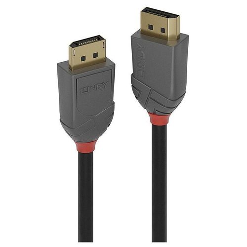 Lindy Anthra Line - Câble DisplayPort - DisplayPort (M) pour DisplayPort (M) - DisplayPort 1.4 - 3 m - rond - noir
