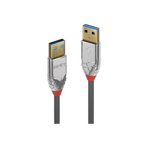 Lindy CROMO - Câble USB - USB type A (M) pour USB type A (M) - USB 3.0 - 3 m - rond - gris