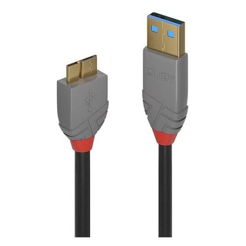 Lindy Anthra Line - Câble USB - USB type A (M) pour Micro-USB de type B (M) - USB 3.0 - 3 m