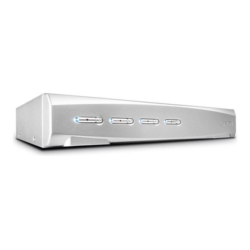 Lindy 4 Port DVI-I Single Link, USB 2.0 & Audio KVM Switch Pro - Commutateur écran-clavier-souris/audio/USB - 4 x KVM / audio / USB - 1 utilisateur local - de bureau