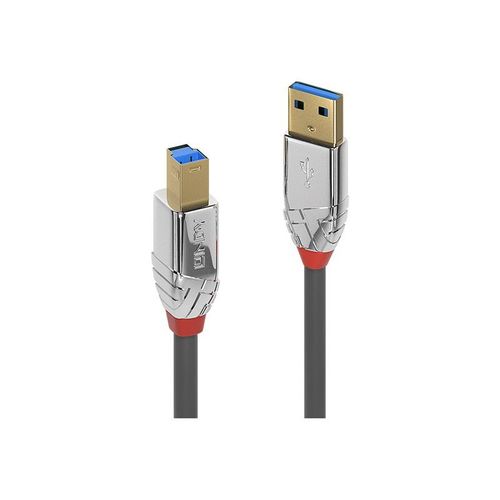 Lindy CROMO - Câble USB - USB type A (M) pour USB Type B (M) - USB 3.1 - 5 m - rond - gris